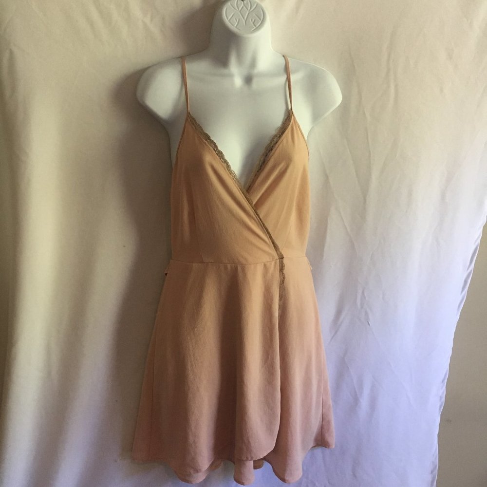 Monteau  Dusty Pink  Mockwrap Summer dress